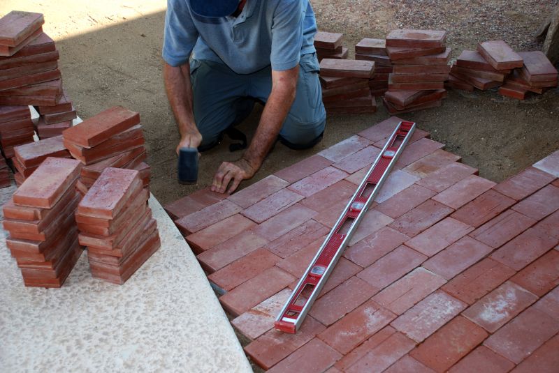 Brick paver patio